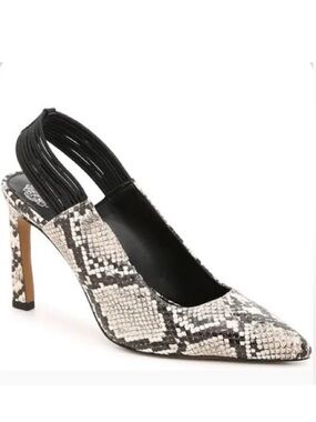 Vince Camuto NWOT Delia Elegant snakeskin Slingback Heels size 9.5